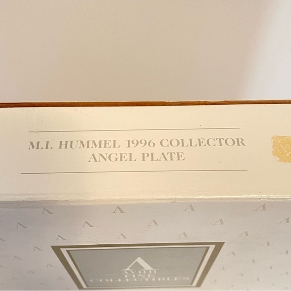 M. I. hummel crystal 1996 collectors angel & baby jesus plate avon products - Picture 14 of 14